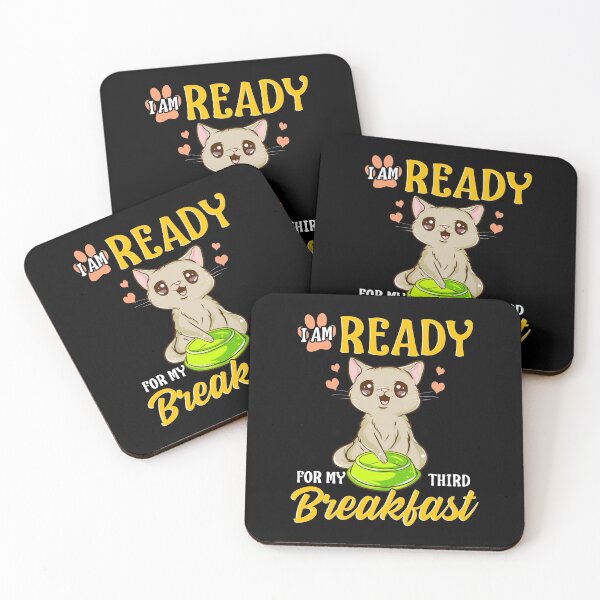 Item preview, I Am Ready For My Third Breakfast Funny Hungry Cat designed and sold by perfectpresents.