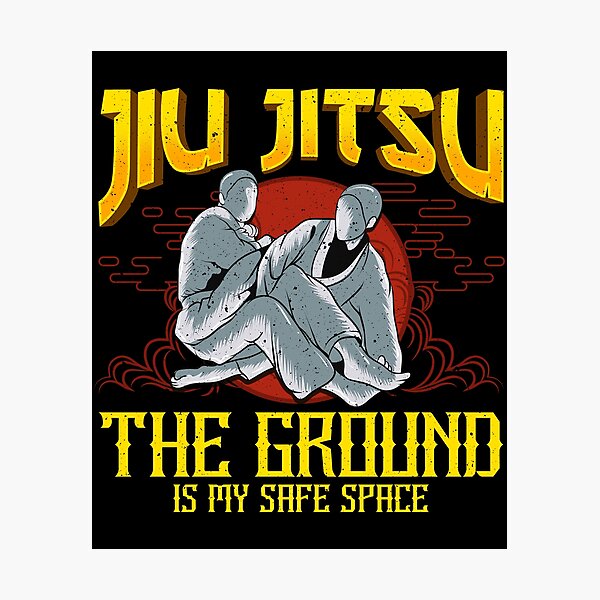 Funny Jiu-Jitsu The Ground Is My Safe Space BJJ Socks for Sale by