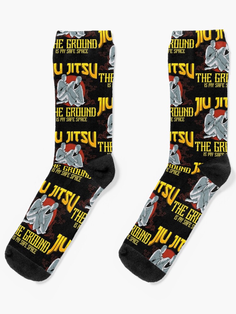 The Ground Is My Safe Space Funny Jiu Jitsu BJJ Socks for Sale by  perfectpresents