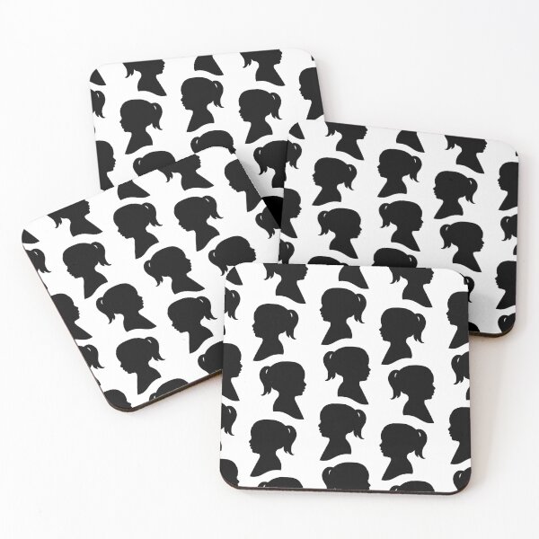 Item preview, Girl Silhouette - Black on White Background designed and sold by A2Gretchen.