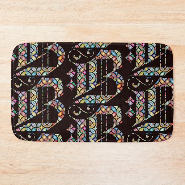 Item preview, Multi Metallic Colored Floral Letter B designed and sold by Crobin1961.