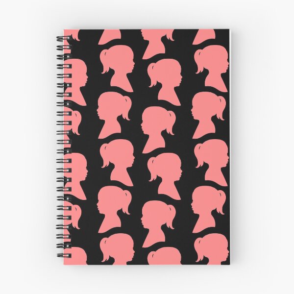 Item preview, Girl Silhouette - Pink on Black Background designed and sold by A2Gretchen.