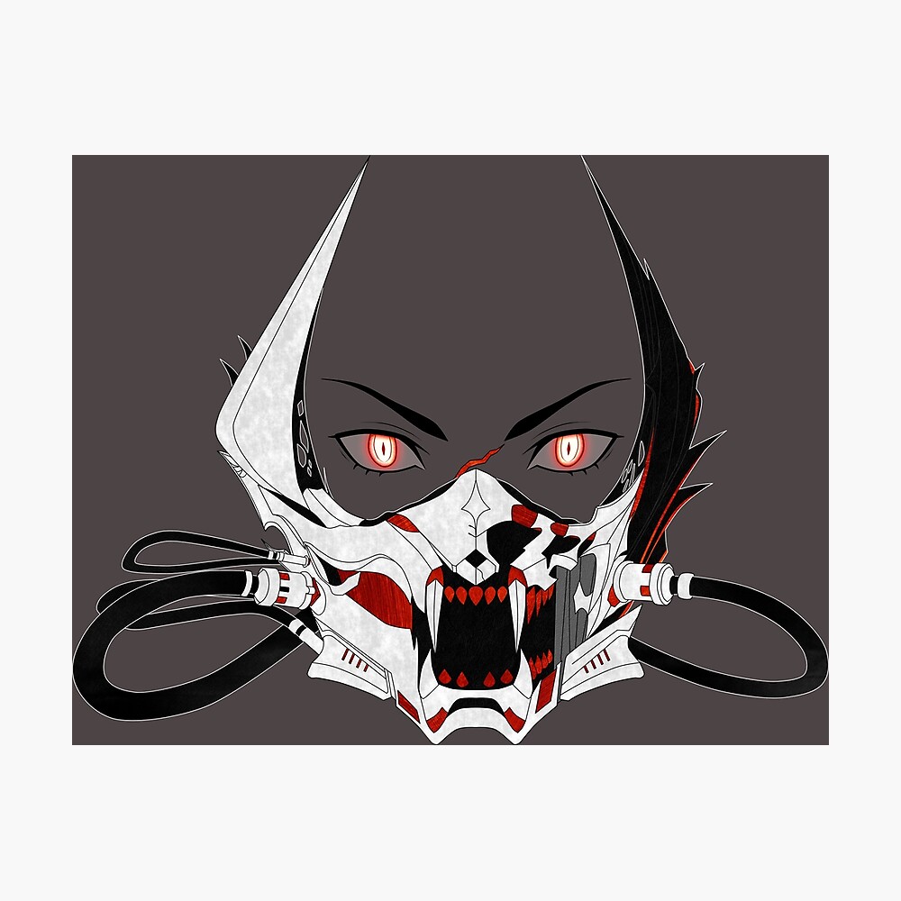 Code Vein Hound Mask Poster By Anruimurasaki Redbubble