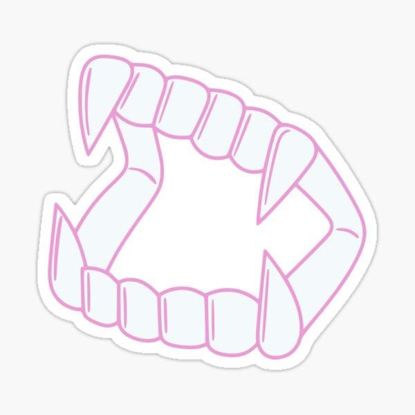 "Vampire Teeth" Sticker for Sale by MadWitchSupply Redbubble