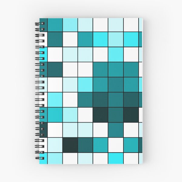 Item preview, Modern Teal, Black, and White Geometric Squares designed and sold by Blkstrawberry.