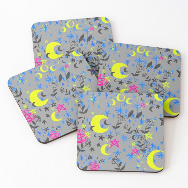 Item preview, Celestial stars and moon print designed and sold by elissartist.