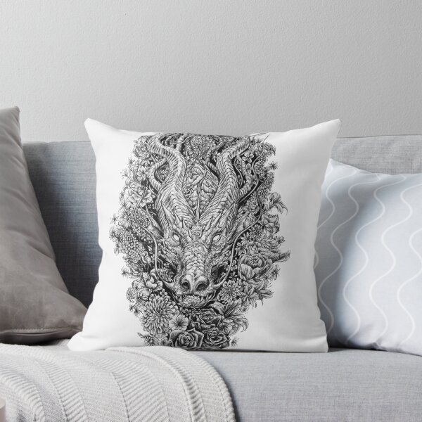 Item preview, Dragon in the Flowers designed and sold by artfromthegills.