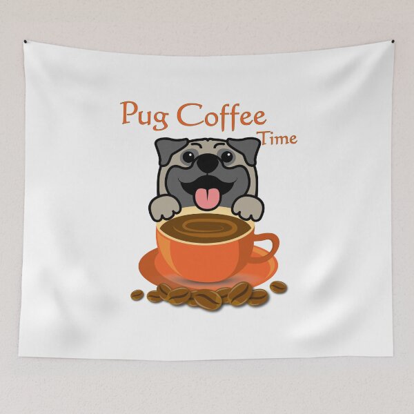 Item preview, Pug Coffee Time designed and sold by anbartshirts.