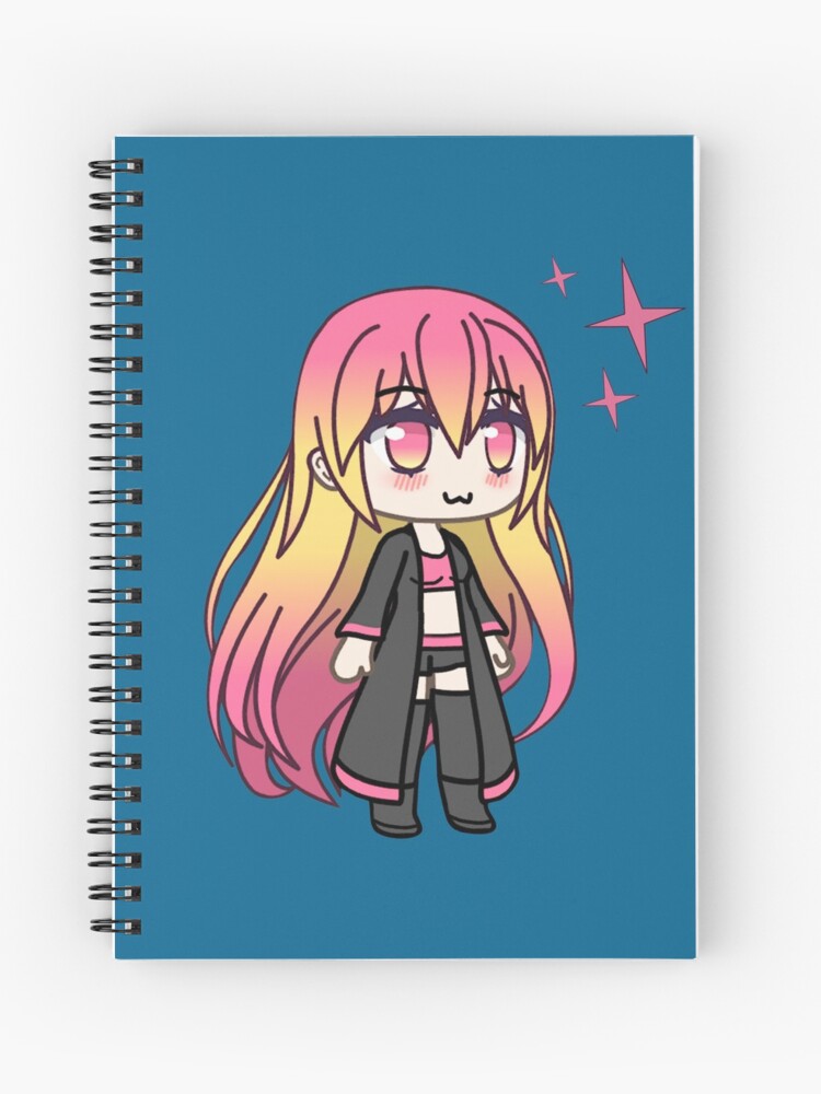 Cute Anime Girl - Gacha Edit | Spiral Notebook