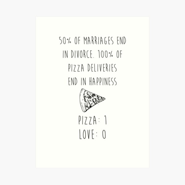 Pizza > Love Art Print