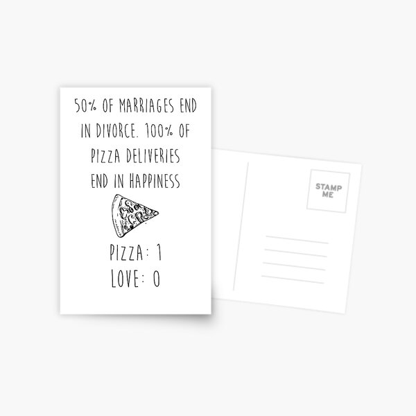 Pizza > Love Postcard