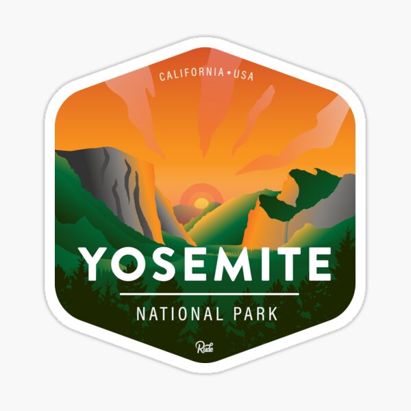 Yosemite National Park Badge  Sticker