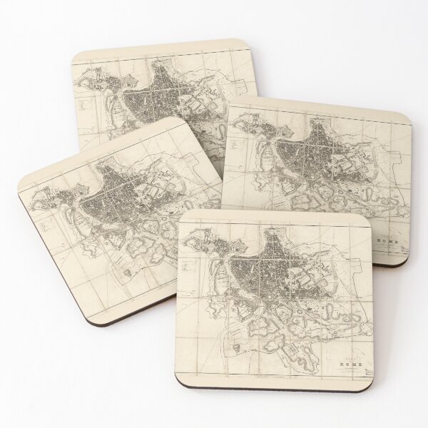 Item preview, Plan of Rome Map (circa 1856) designed and sold by allhistory.