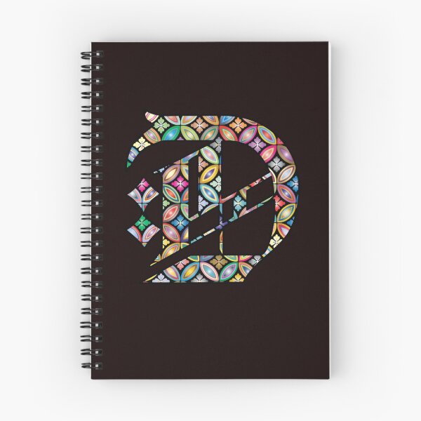 Item preview, Multi Metallic Colored Floral Letter D designed and sold by Crobin1961.