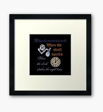 The Cat's Riddle Framed Print