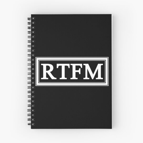 Item preview, RTFM designed and sold by Kreativista.