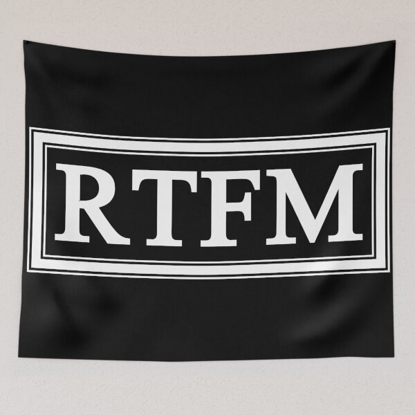 Item preview, RTFM designed and sold by Kreativista.