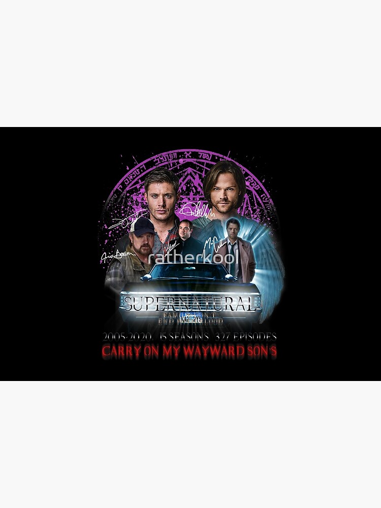 Limited Edition Supernatural Family dont end with Blood Season 15S by ratherkool