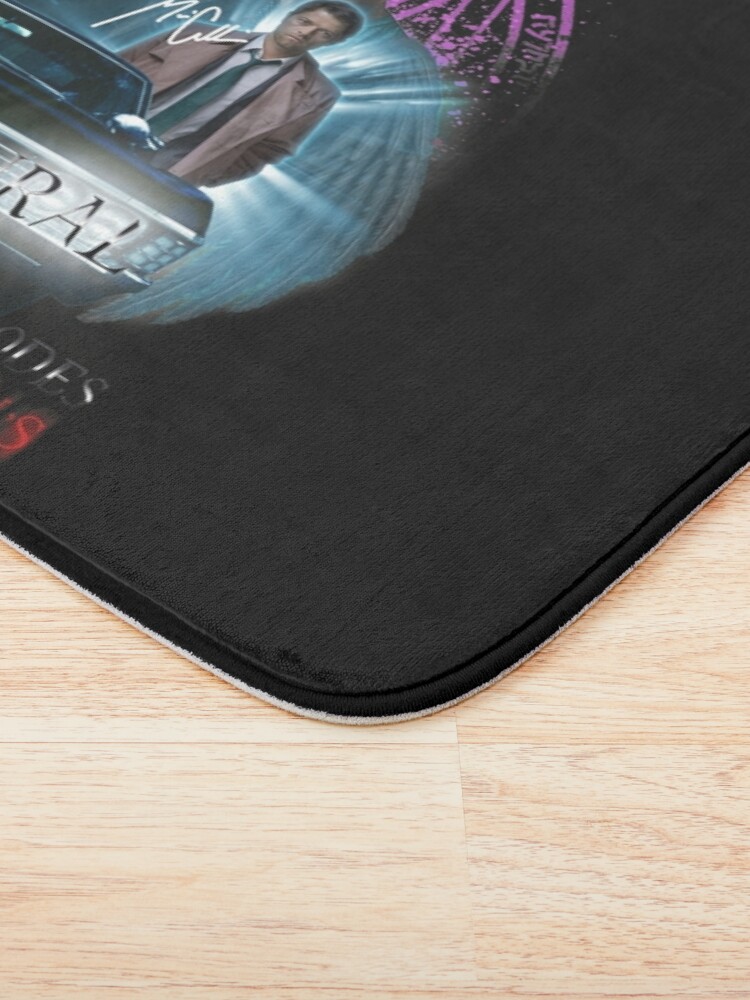 Alternate view of  Limited Edition Supernatural Family dont end with Blood Season 15S Bath Mat