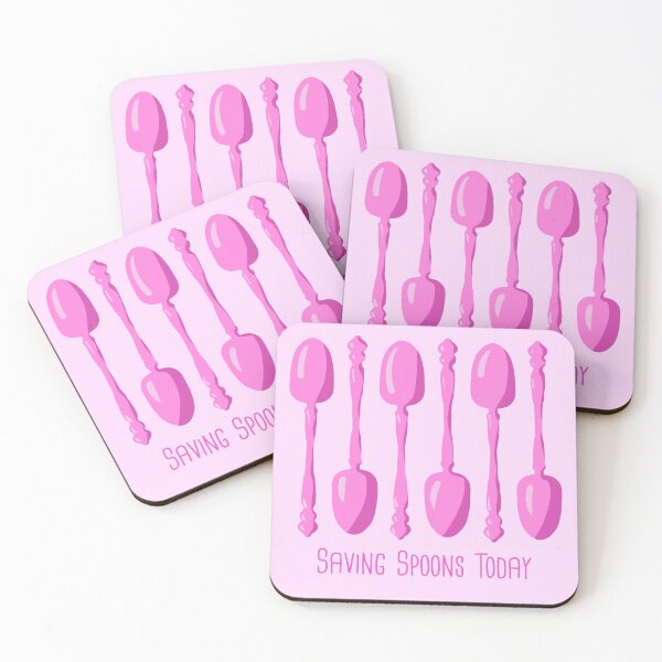 Item preview, Saving Spoons Today (Pink) designed and sold by KelseyLovelle.