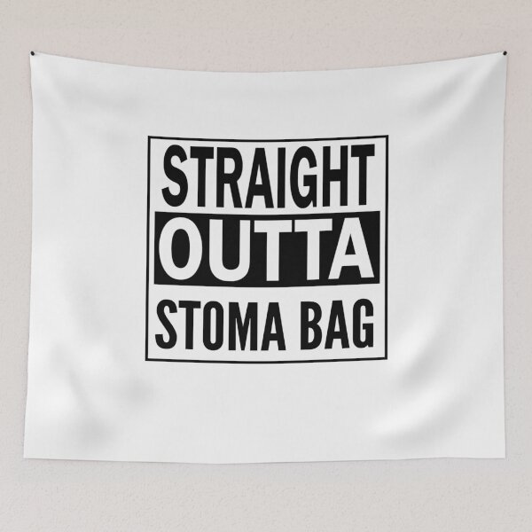 Item preview, Ostomy Survivor Funny Straight Outta Stoma Bag Leak designed and sold by wordsonly.