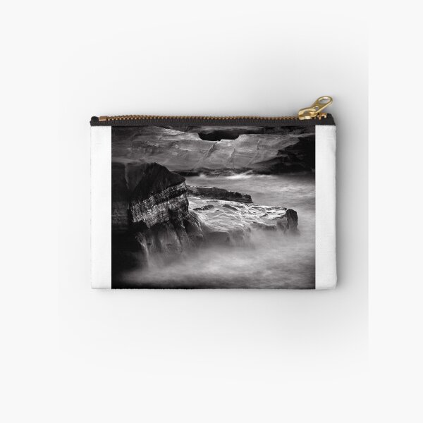 Item preview, Sea and rocks, Sarakiniko, Milos island Greece, black and white square designed and sold by Kostas Pavlis.