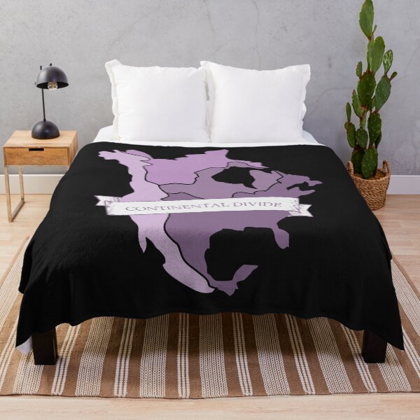 Item preview, Continental Divide Violet Lavender Map Gift designed and sold by fernandopolania.