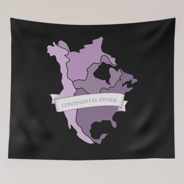 Item preview, Continental Divide Violet Lavender Map Gift designed and sold by fernandopolania.