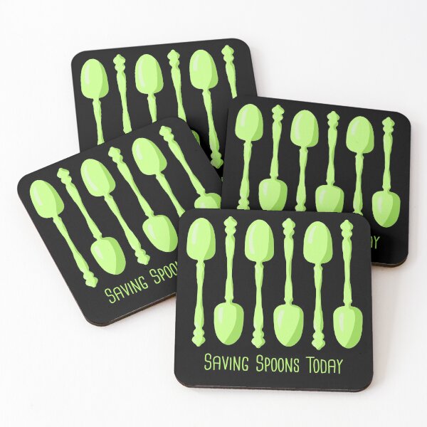 Item preview, Saving Spoons Today (Chartreuse) designed and sold by KelseyLovelle.