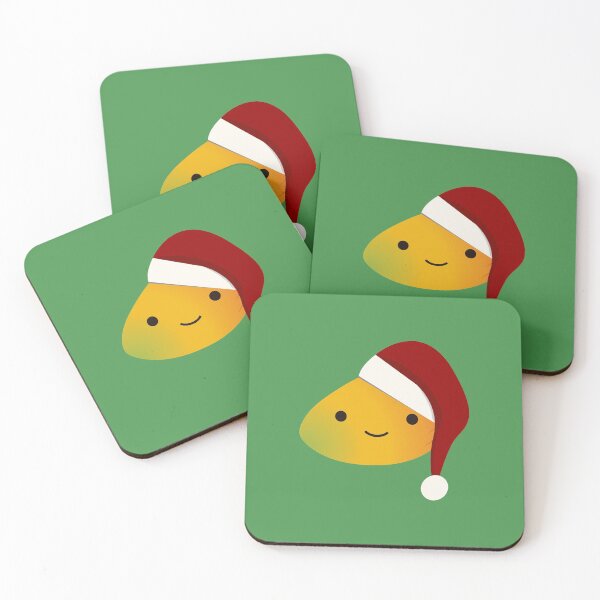 Item preview, Cute Kawaii Christmas Mango designed and sold by Hedgie Designs.