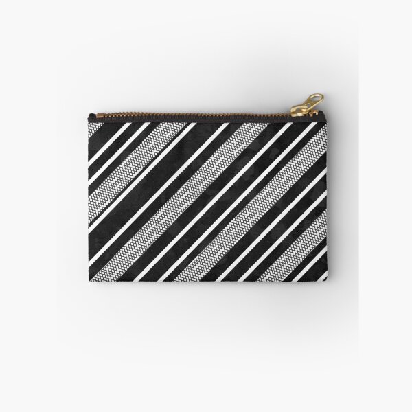 Item preview, Black and White Mesh Stripes Pattern designed and sold by Blkstrawberry.