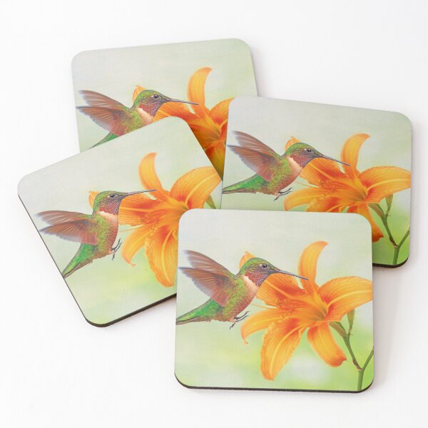Item preview, Hummingbird and Orange Day Lily designed and sold by FineArtography.