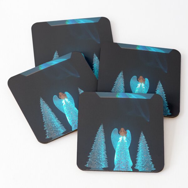 Item preview, Christmas Teal Angles, Holiday Reflections, Blue Christmas, Christmas Trees, Festive Image designed and sold by LCAppling.