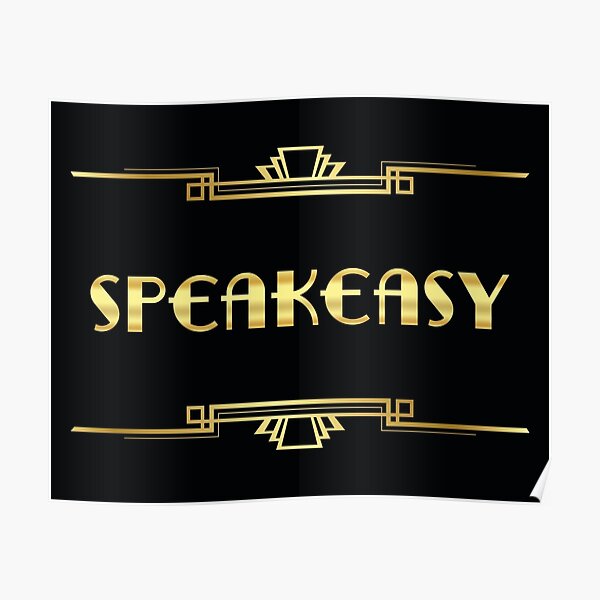 Prohibition era style sign Poster