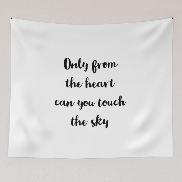 Item preview, Only from the heart can you touch the sky - Rumi quotes designed and sold by Inspirationmotivation.