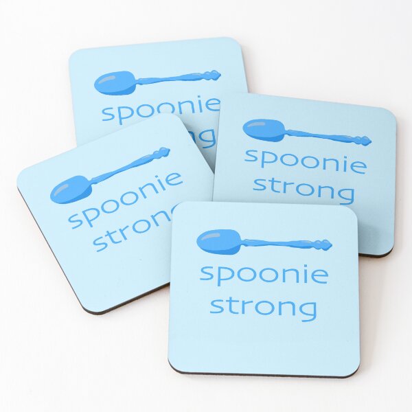 Artikelvorschau, Spoonie Strong (Blau) entworfen und verkauft von KelseyLovelle.
