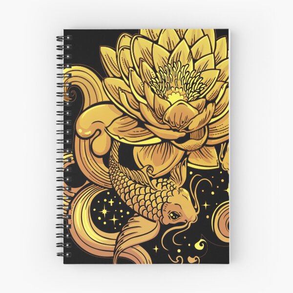Item preview, Lotus flower and fish designed and sold by Rusembell.