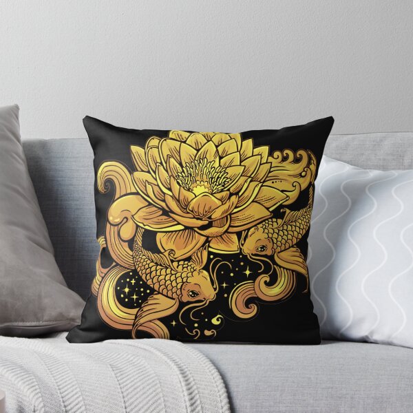 Item preview, Lotus flower and fish designed and sold by Rusembell.