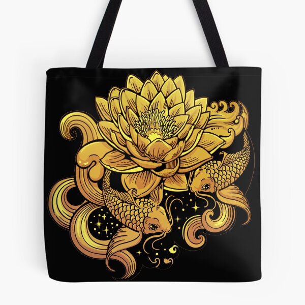 Item preview, Lotus flower and fish designed and sold by Rusembell.