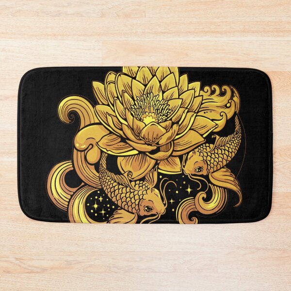 Item preview, Lotus flower and fish designed and sold by Rusembell.