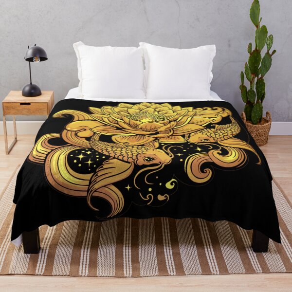 Item preview, Lotus flower and fish designed and sold by Rusembell.