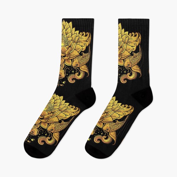 Item preview, Lotus flower and fish designed and sold by Rusembell.