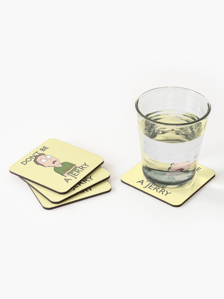 Alternate view of Don't Be A Jerry | Rick and Morty Coasters (Set of 4)