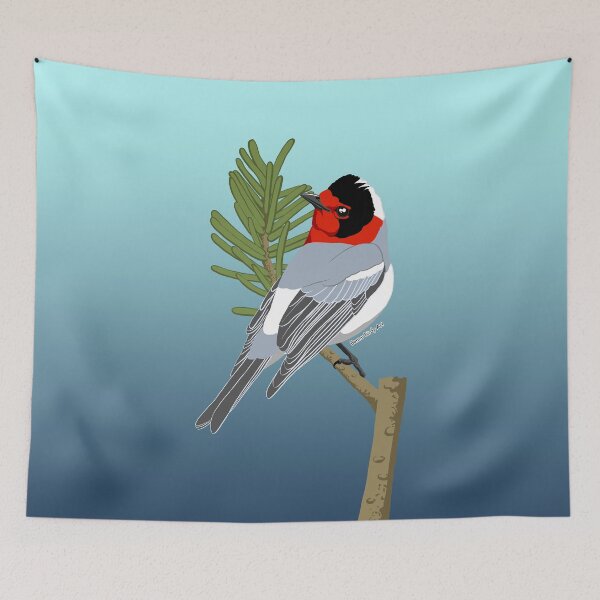 Item preview, Red-Faced Warbler designed and sold by BennuBirdy.