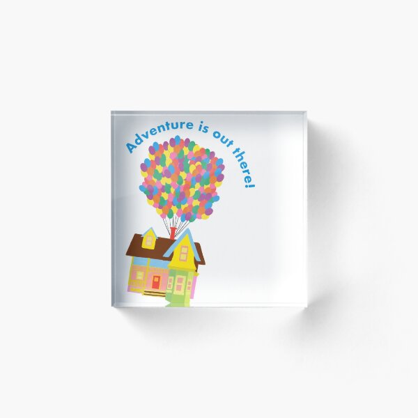 Balloon House Sticker Acrylic Block