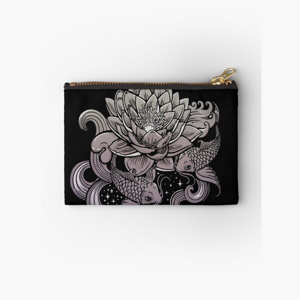 Item preview, Lotus flower and grayscale fish designed and sold by Rusembell.