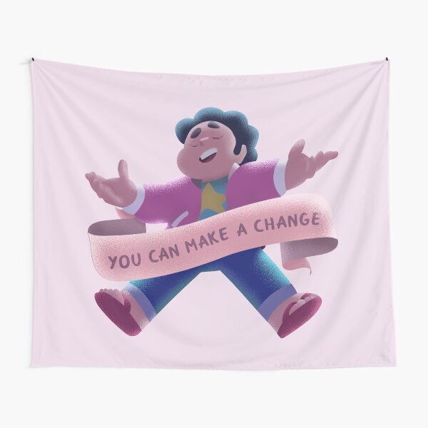 Steven- You Can Make a Change Banner Tapestry