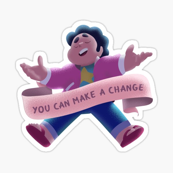 Steven- You Can Make a Change Banner Sticker