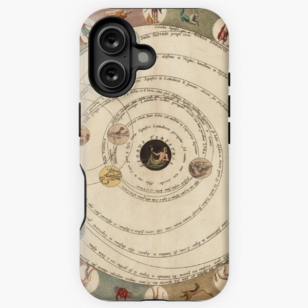 Vista previa del artículo con la obra «Círculo del zodiaco vintage con horóscopo», diseñado y vendido por rachelmanrm.