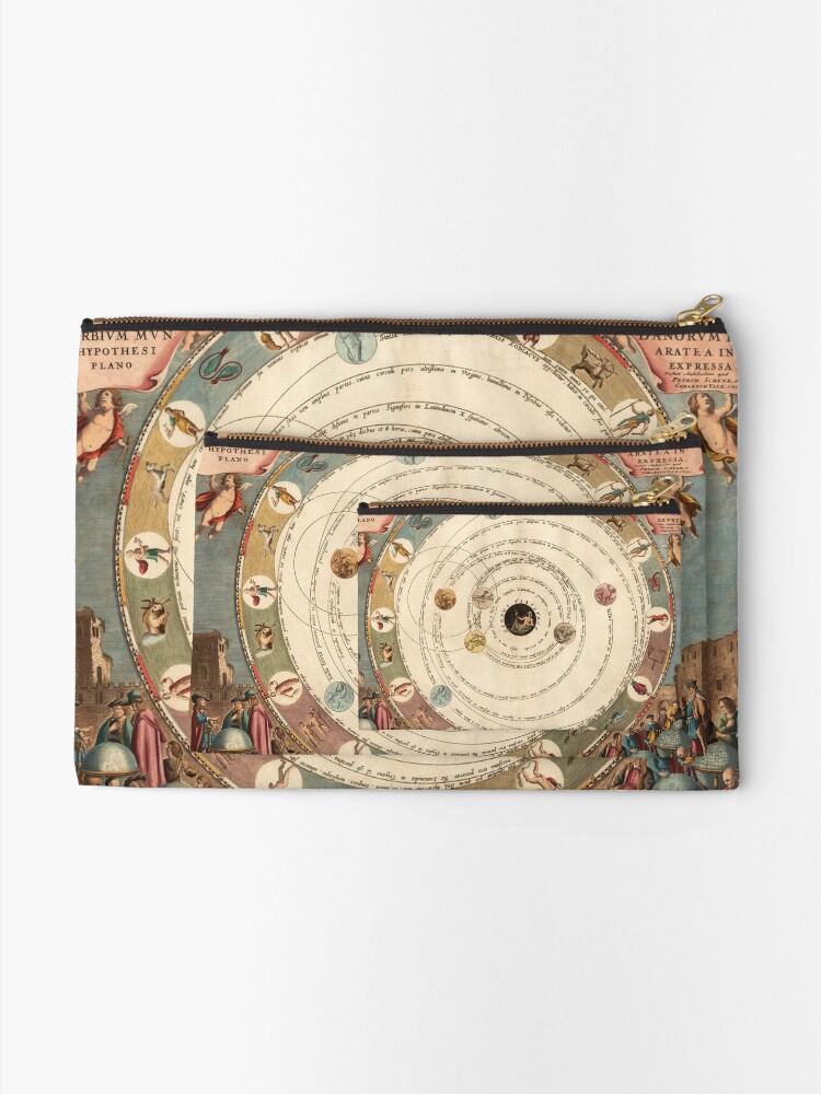 woven astrology zip pouch